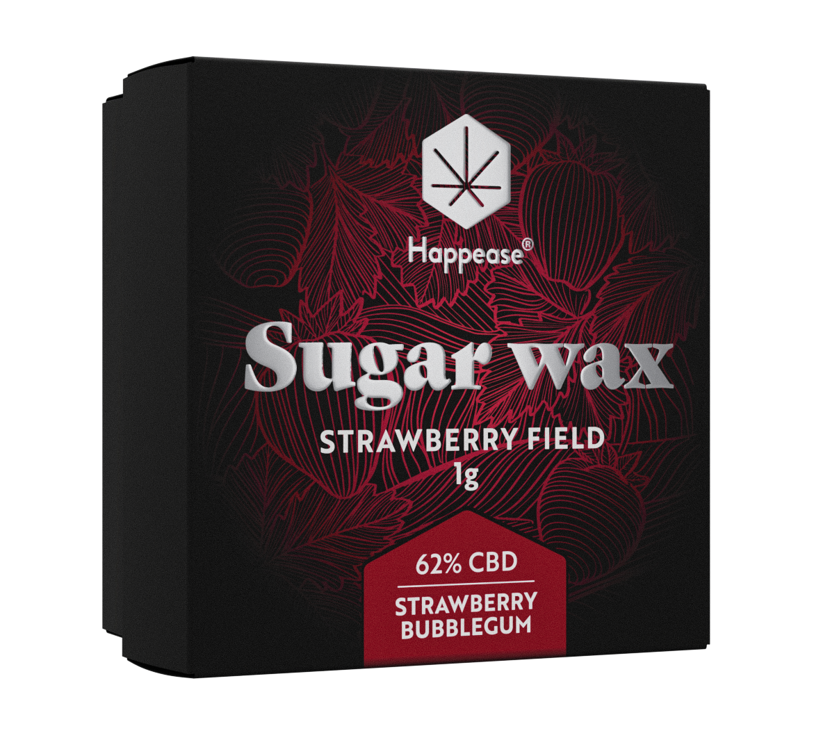 Sugar Wax 62% CBD Extract - Strawberry Field