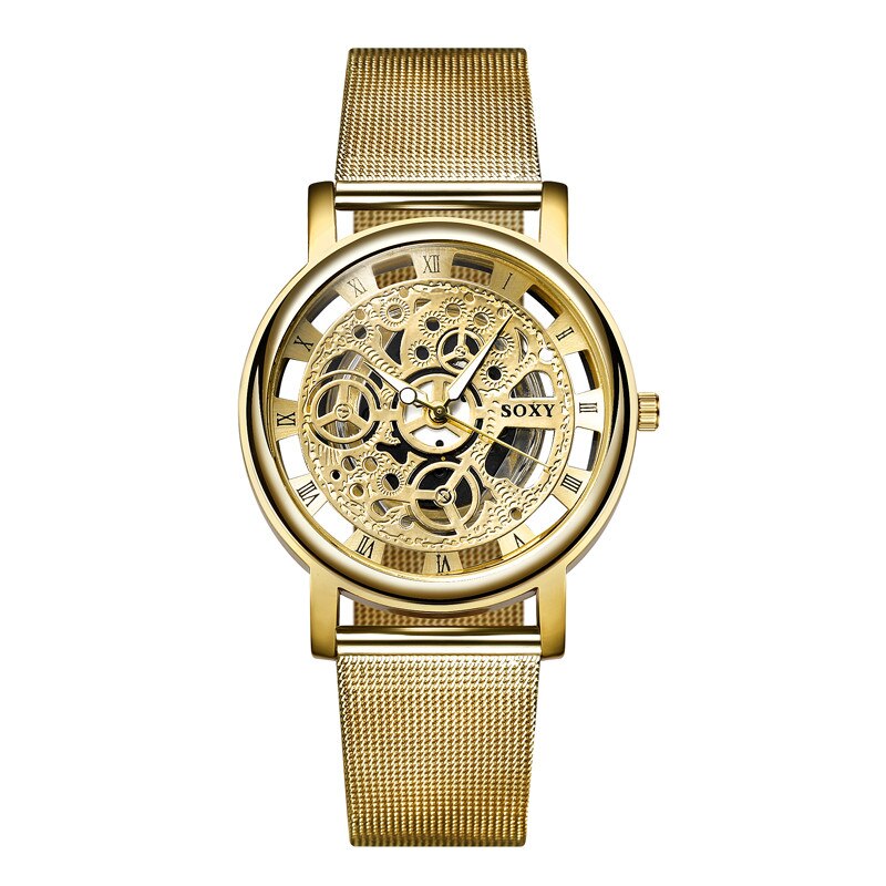 Mode-SOXY-montre-argent-or-luxe-creux-acier-montres-hommes-femmes-unisexe-Hombre-Quartz-montre-bracelet