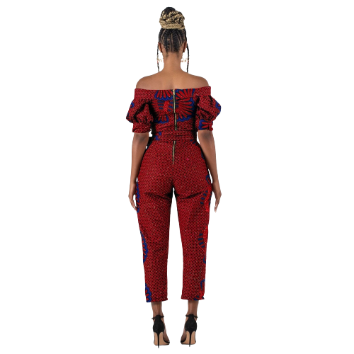 Combinaison africaine femme Ankara Attitude Minna - Vêtements