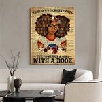 Ne-sous-estimez-jamais-le-pouvoir-d-une-fille-avec-un-livre-de-lecture-affiches-noires