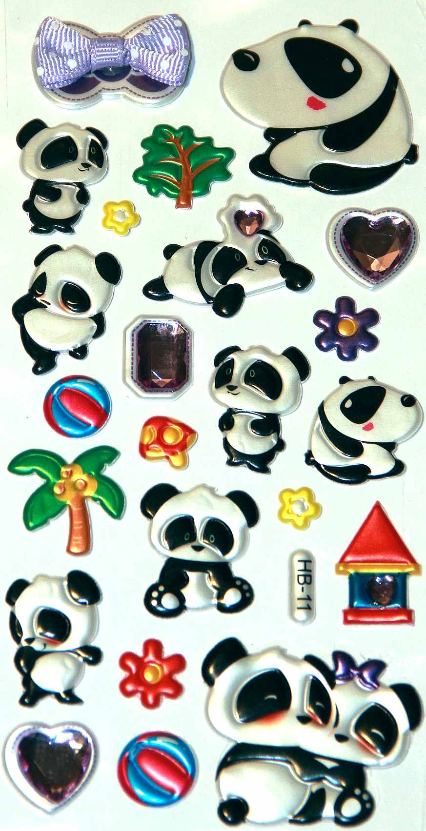 Stickers Panda Mignons