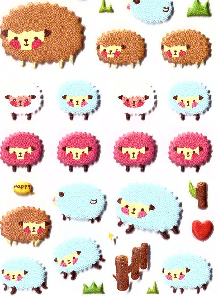 Stickers Kawaii Mouton 2 detail