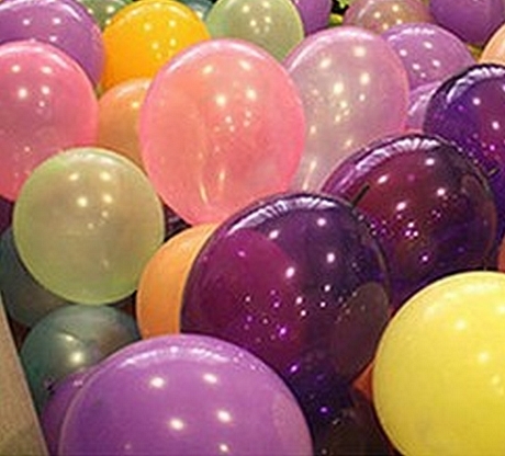 12 Ballons Rose Métallisé de baudruche