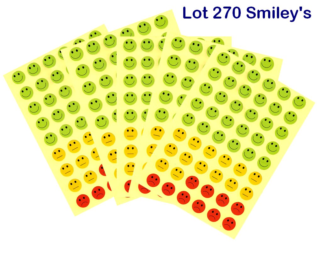 lot stickers smiley
