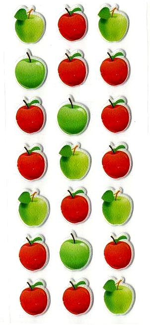 stickers 3D pommes