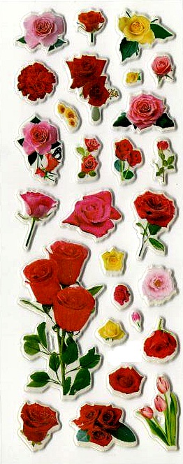 Gommettes Autocollantes Bouquets de Rose - MaGommette