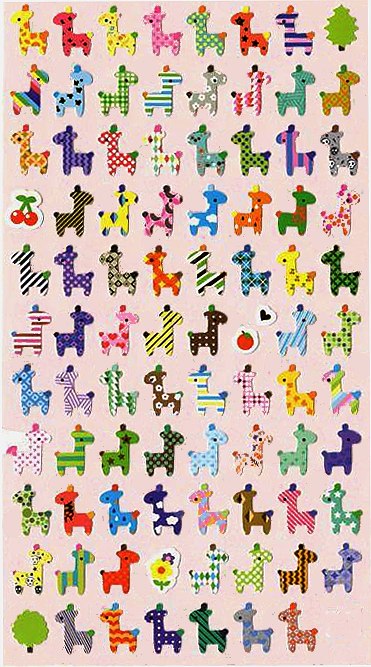 Stickers Au pays des Girafes