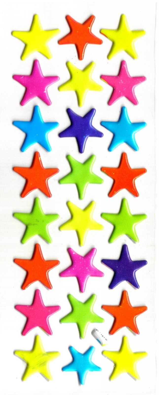 etoiles colorées enfant bebe apprendre les couleurs gommette autocollante sticker decoration JF1276