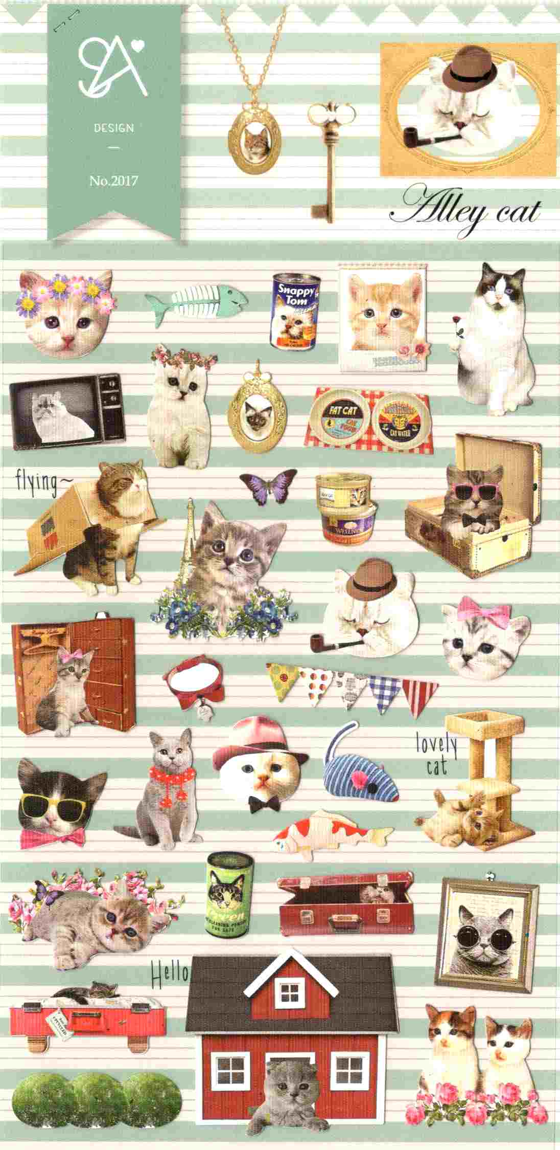 Stickers vintage chat