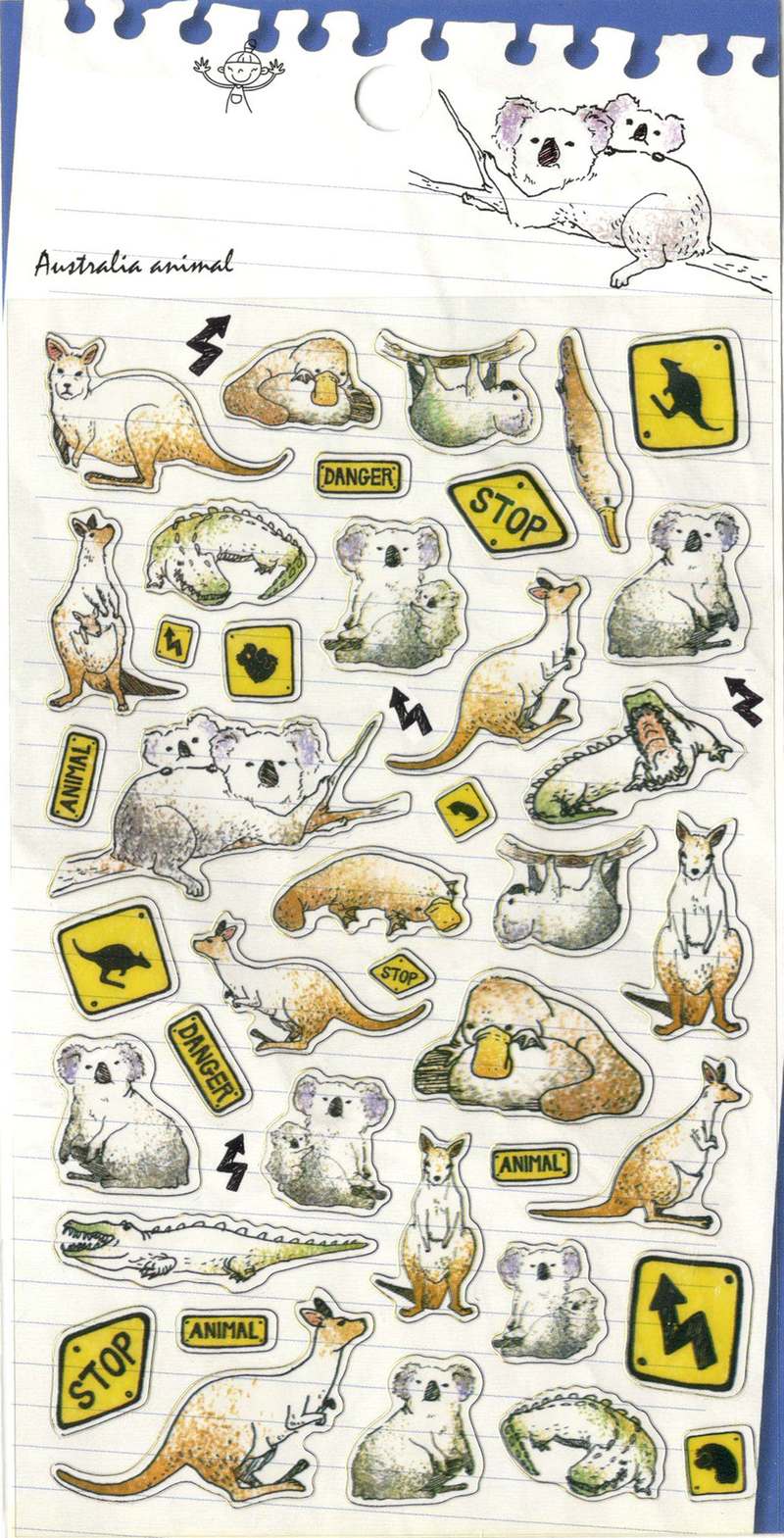 stickers kangourou