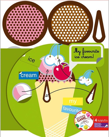 kit stickers ice cream