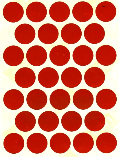 Gommettes étiquettes Autocollantes Rondes De Paillettes Rouge 25mm 5  Feuilles Paquet Brillants de Vignettes Lot de 120 [51] - Cdiscount Jeux -  Jouets
