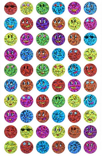 Stickers Smileys irirés