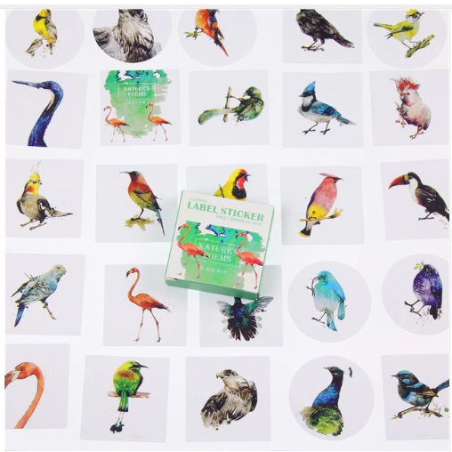 40 autocollants oiseaux Gommettes Enfants/Gommettes Animaux MaGommette
