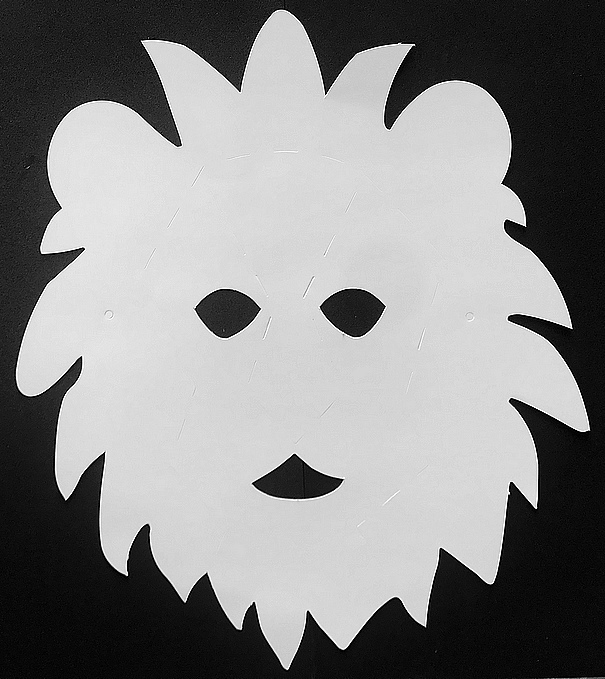 Masque en plastique lion enfant