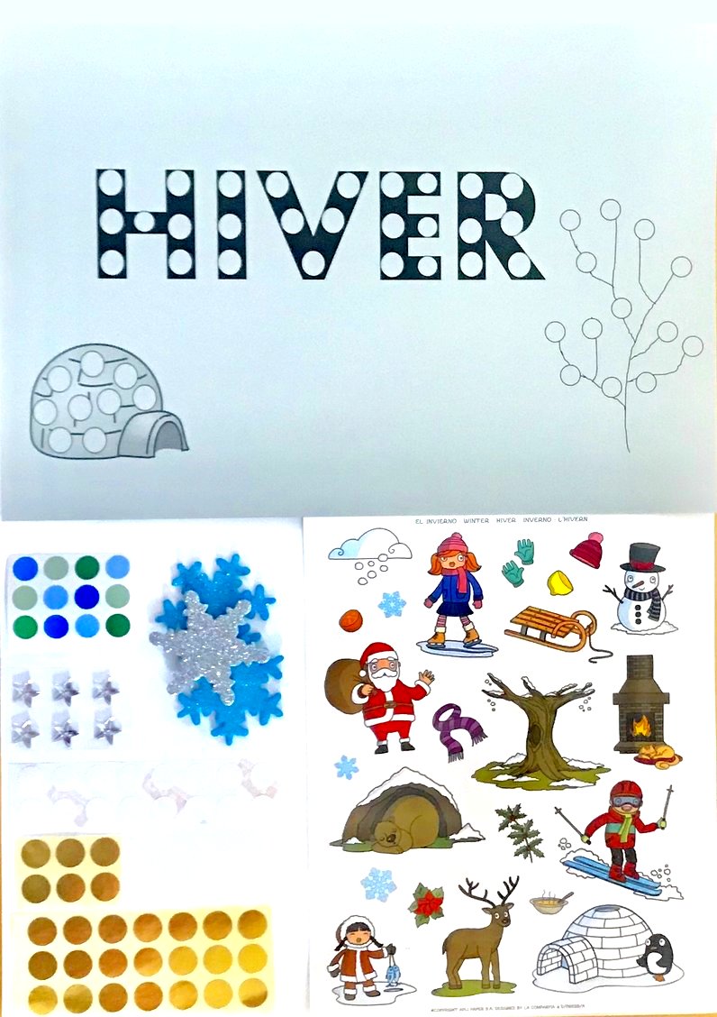 Set de bricolage Hiver, Fabriquez 5 amis d'hiver en Feutre avec ce kit  d'artisanat