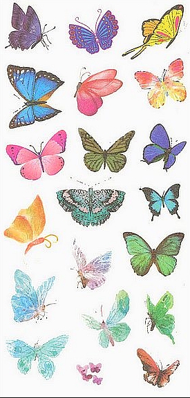 papillon au printemps stickers