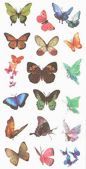 Stickers papillons 6