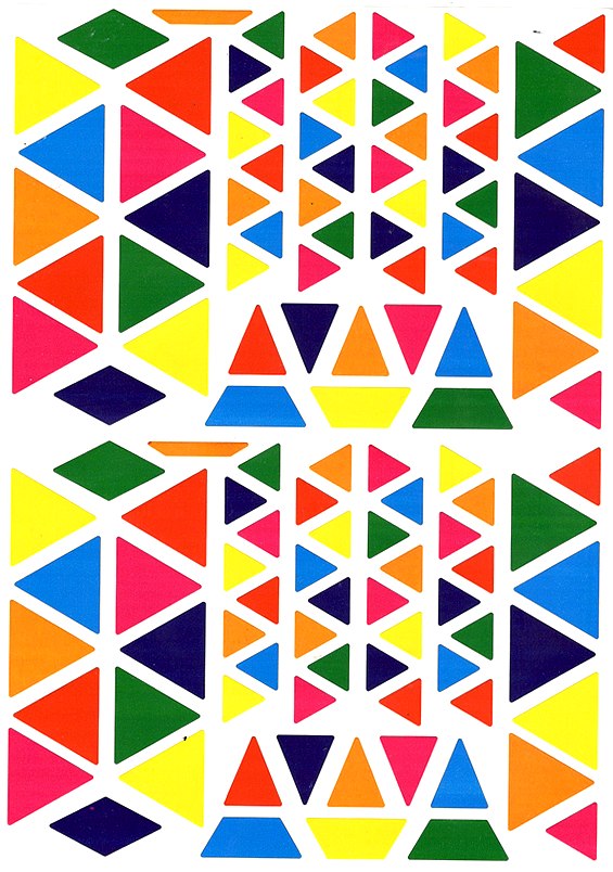 324 Gommettes - Triangles et losanges - Multicolores - N/A - Kiabi