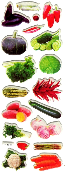 Gommettes Légumes 3D 6241