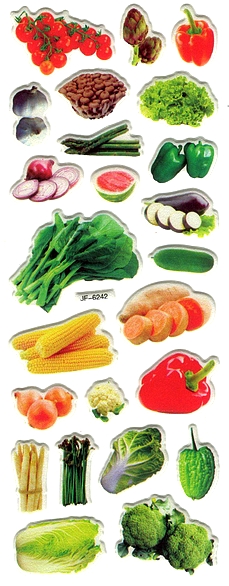 Gommettes Légumes 3D 6242