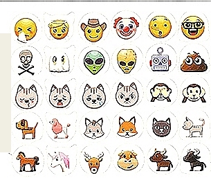 55 Gommettes Emojis détail 1