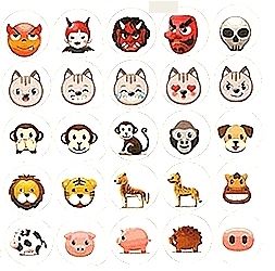 55 Gommettes Emojis détail 2
