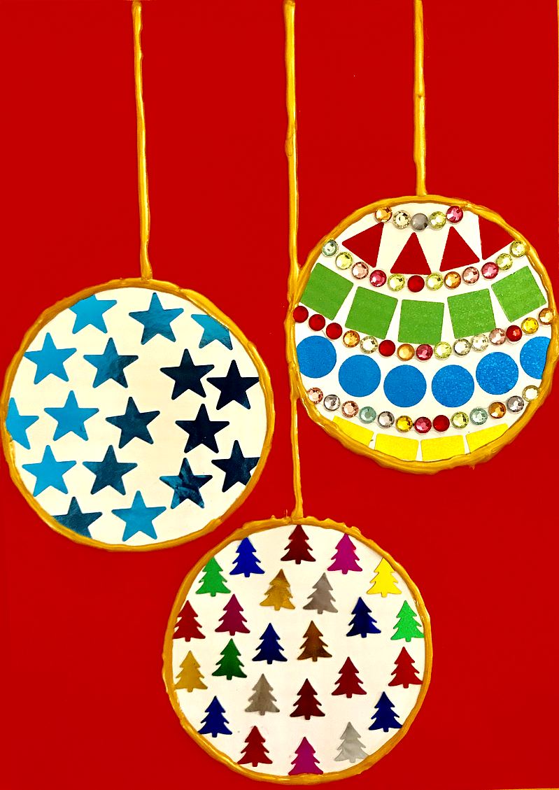 Bricolage Boule De Noel Maternelle / Boule de noël / Bricolage / activités manuelles 