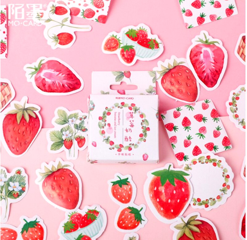 Stickers fraises gros