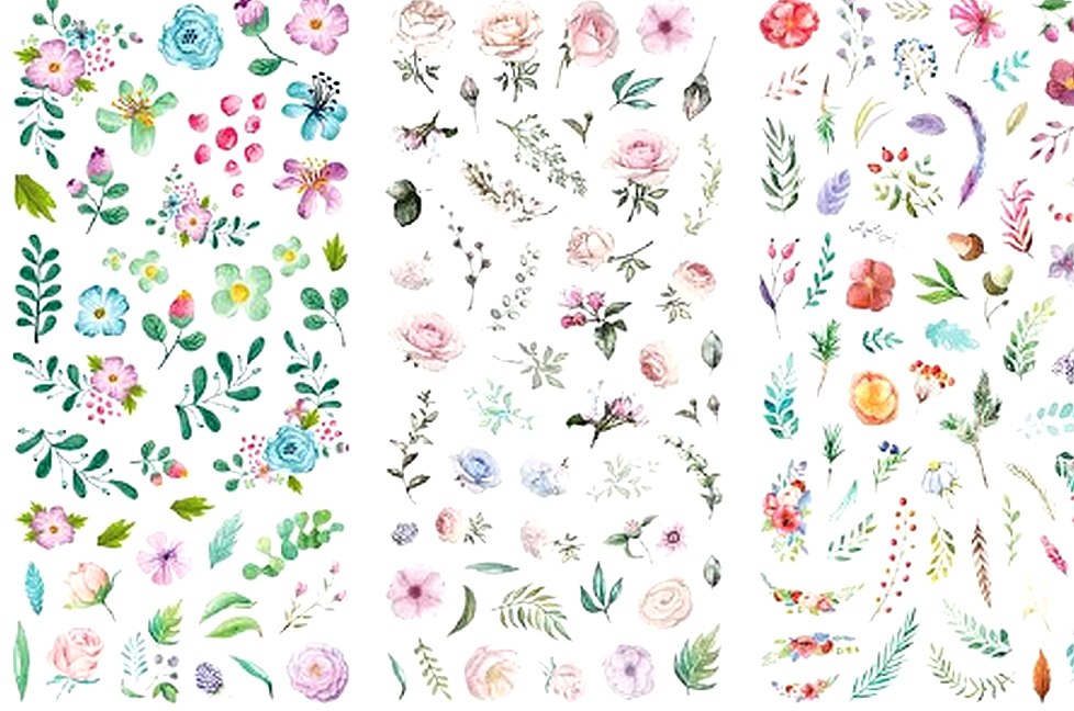 Stickers fleurs et végétaux