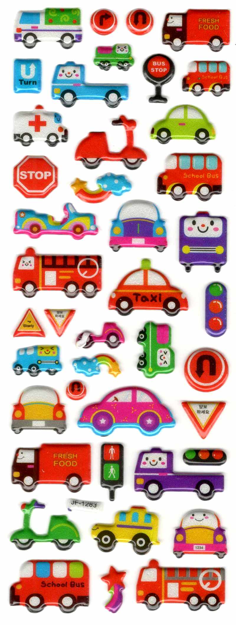 Stickers petites voitures