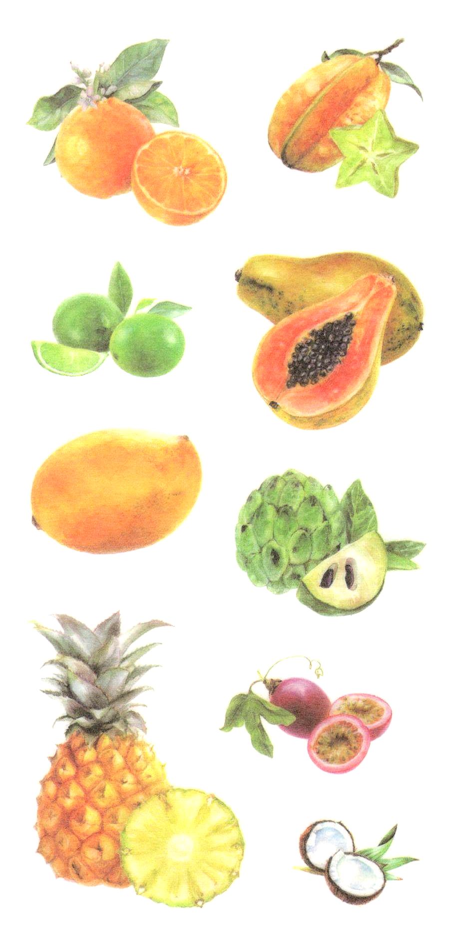 Fins stickers Fruits 3