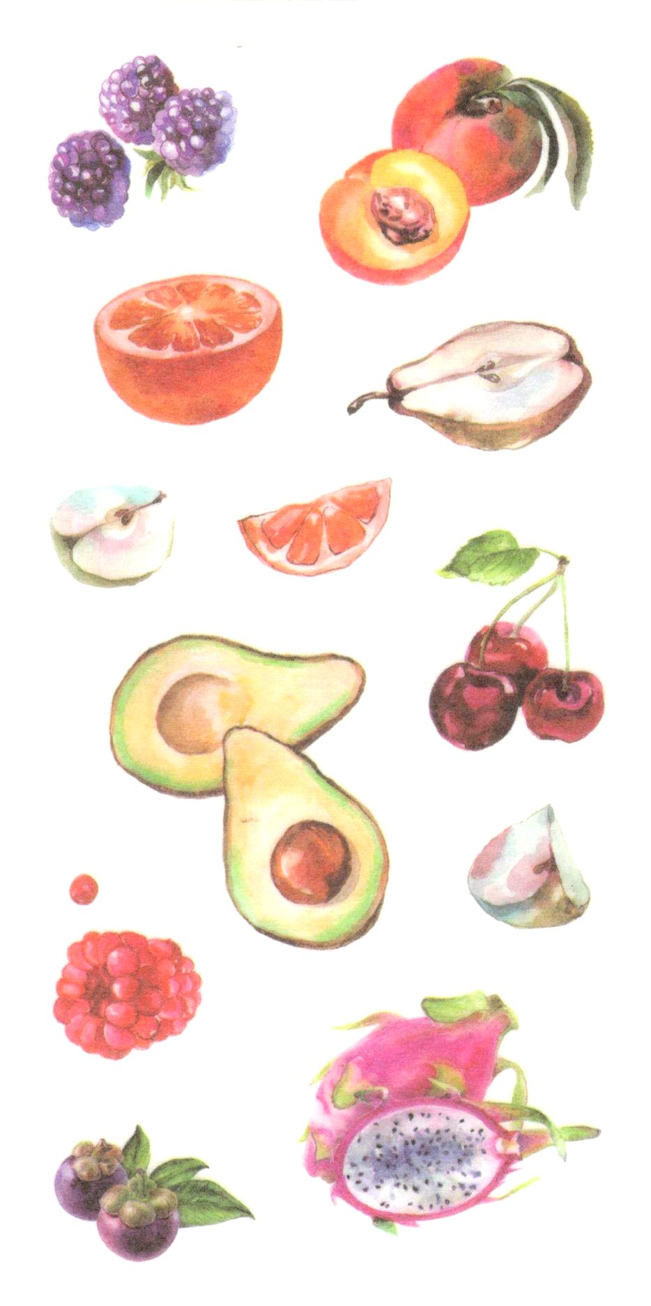 Fins stickers Fruits 6