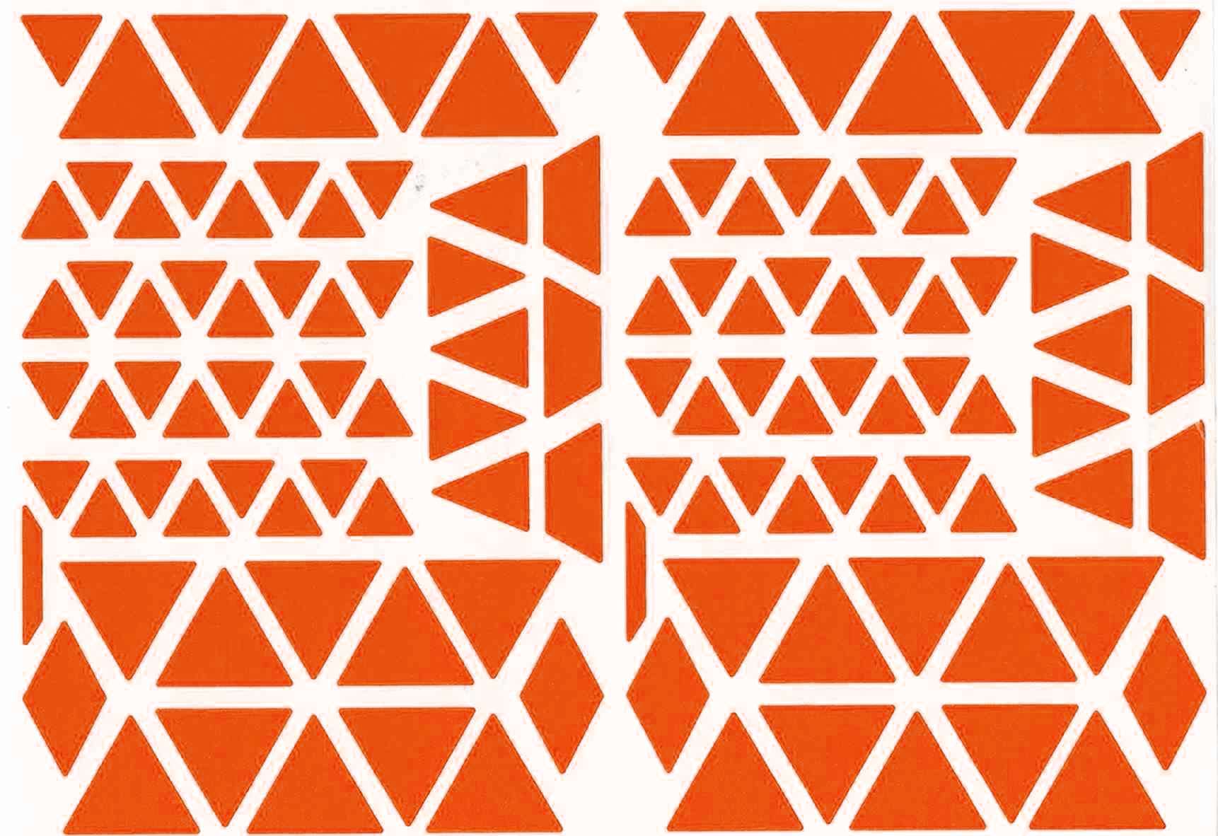 Gommettes triangles orange