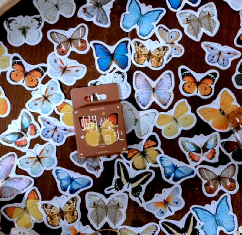 17 stickers Papillons irisés - MaGommette