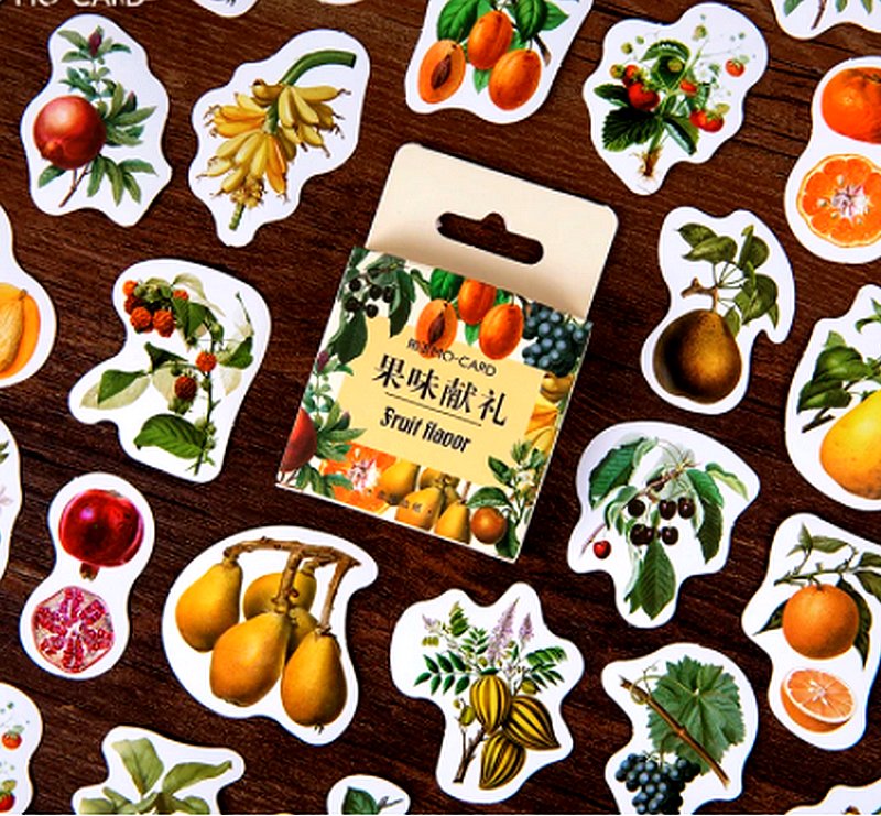 Boite stickers Fruits