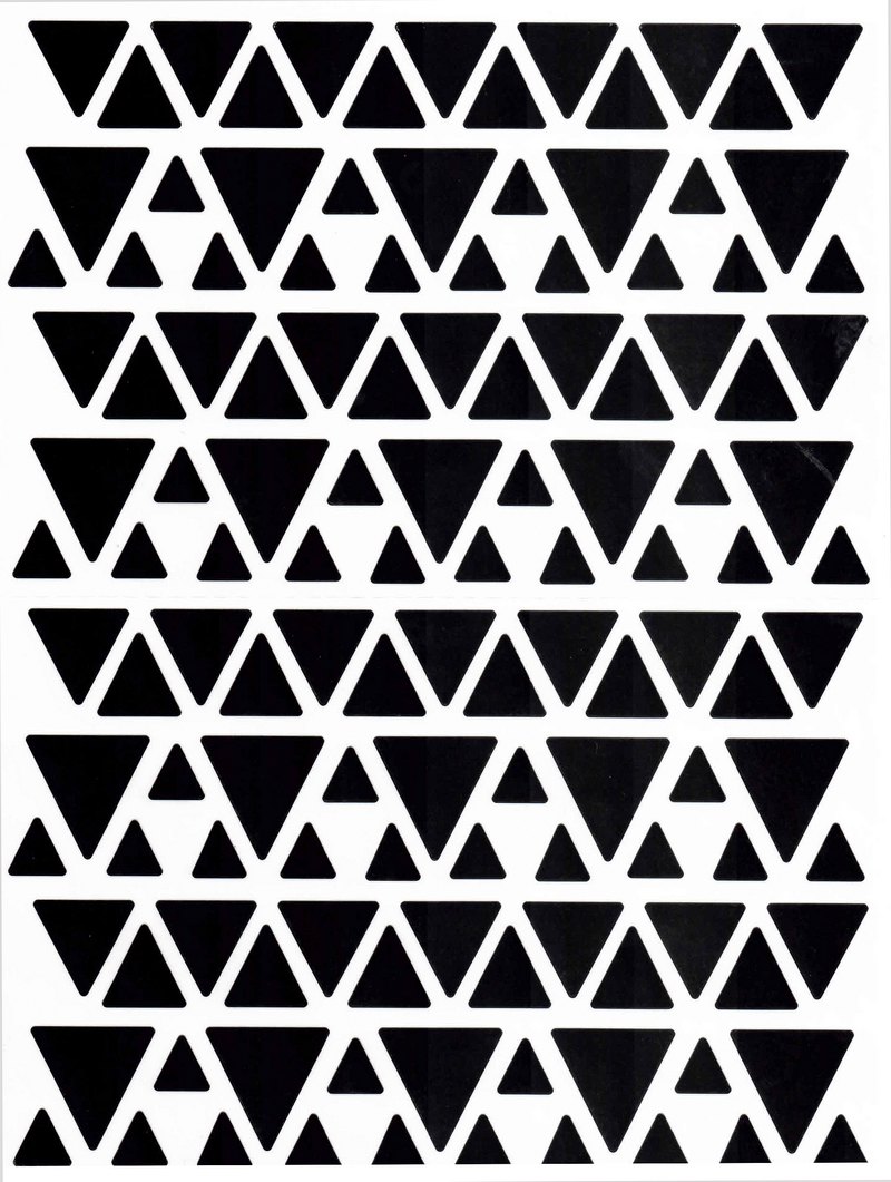 Gommettes Triangles noirs