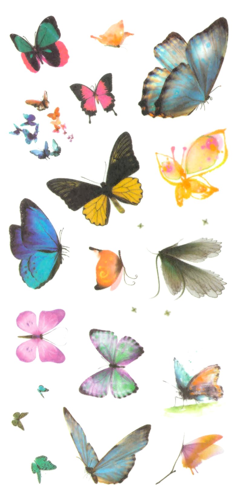 Gommettes papillons 8