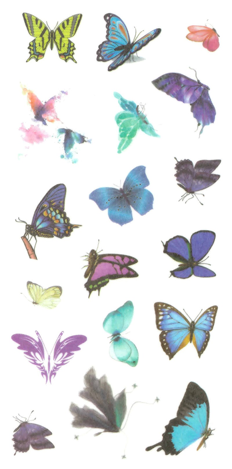 Gommettes papillons 9