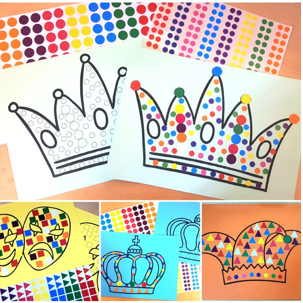 KIT Bricolage Couronne des Rois en papier à gratter - MaGommette
