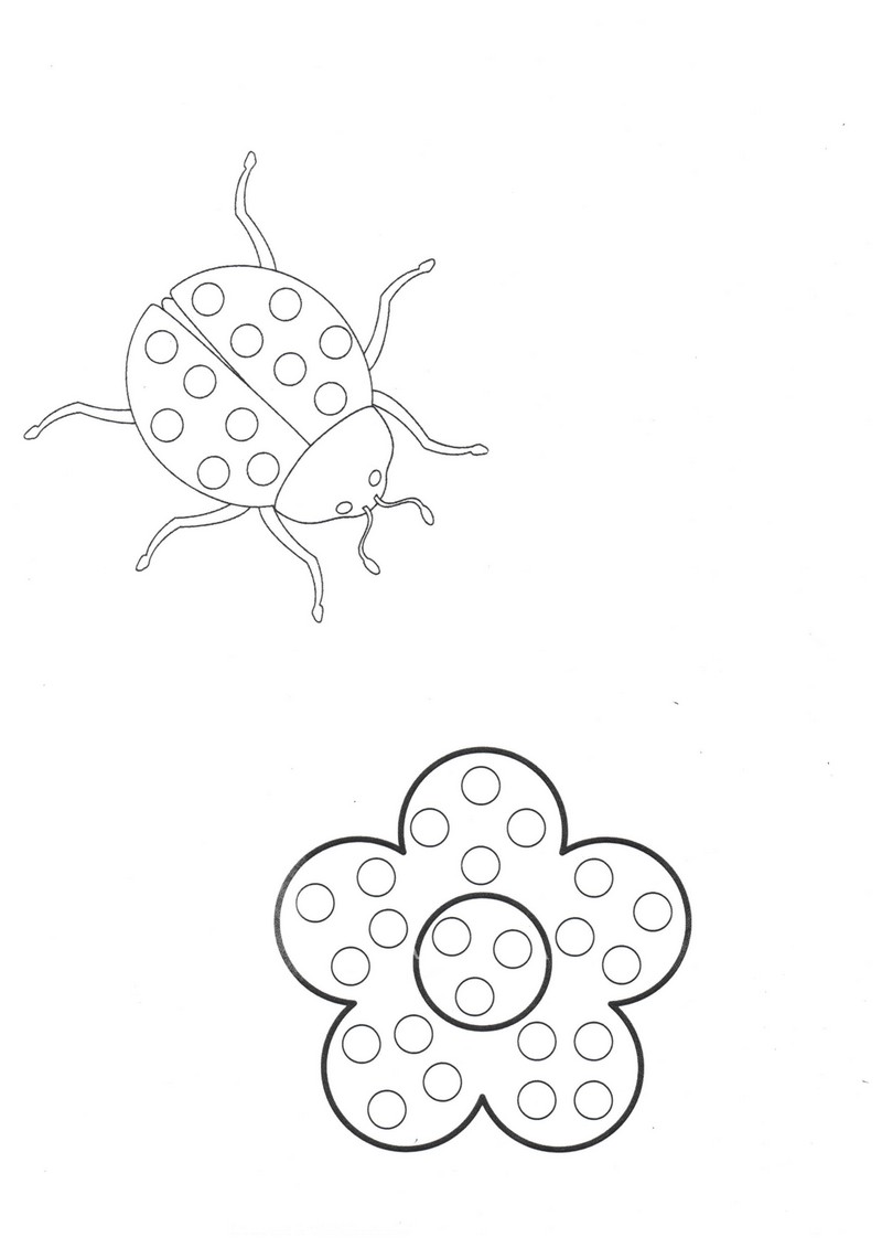 KIT Bricolage Eté enfant : une coccinelle et une fleur en coloriage et  gommettes - MaGommette