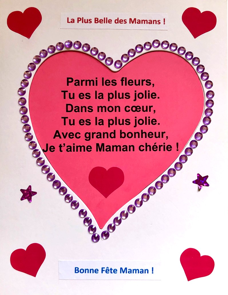 Carte coeur fête maman 2