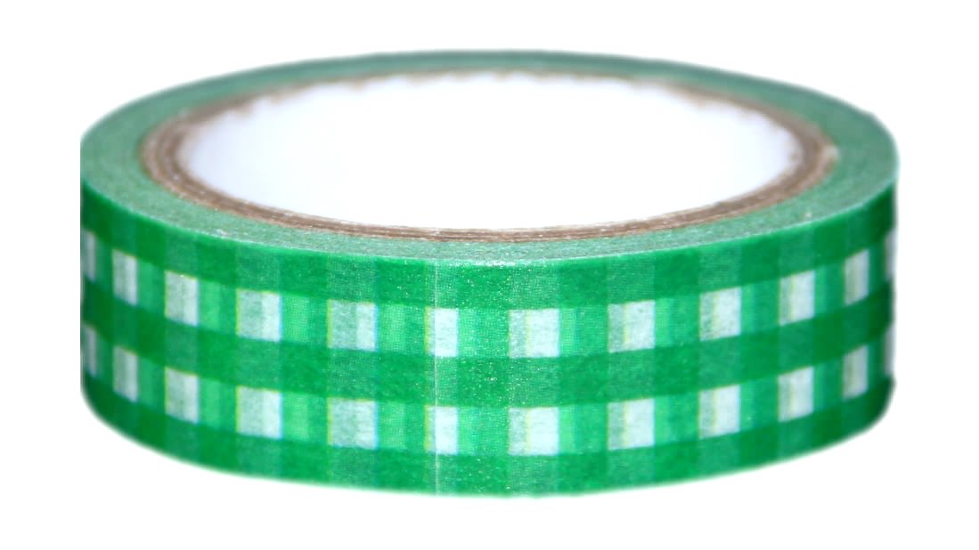 masking tape washi tape vichy vert