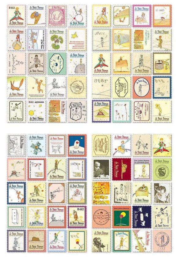 timbres décoratifs Petit Prince 2
