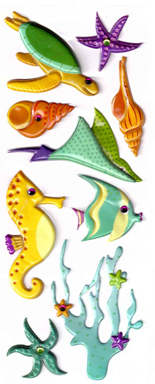 Stickers Scrapbooking Hippocampes M series