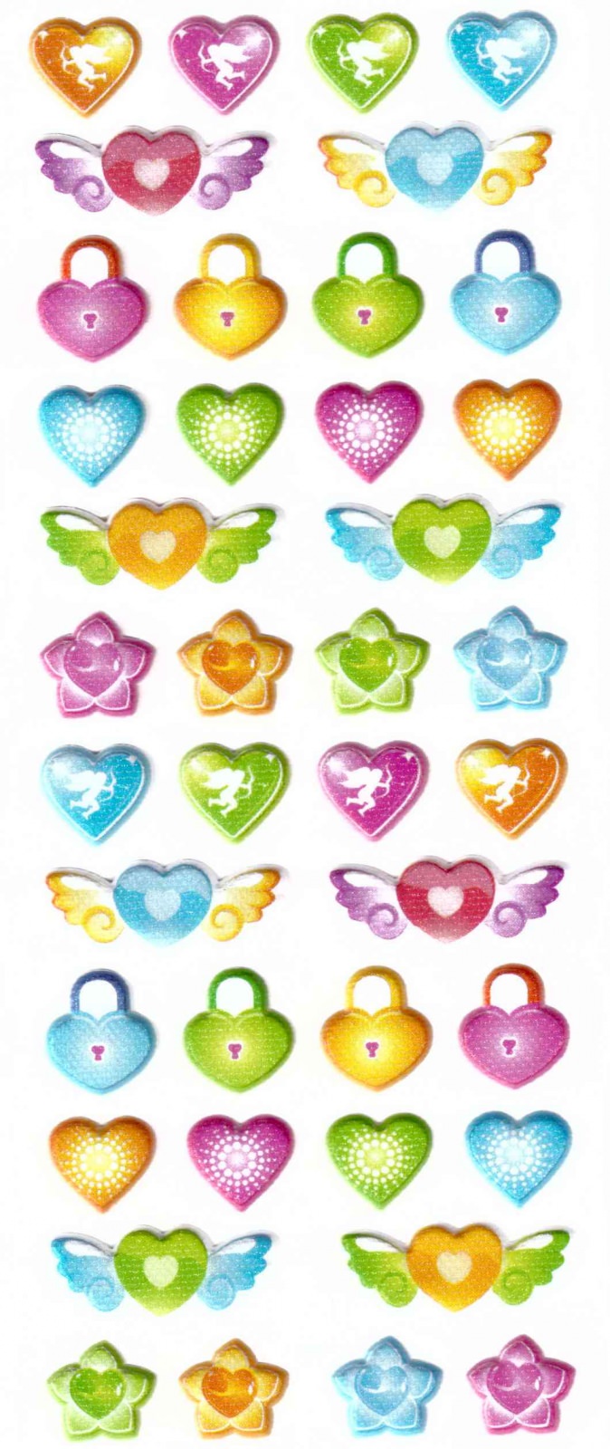 stickers coeurs stickers fete des mères sticker saint valentin X23S
