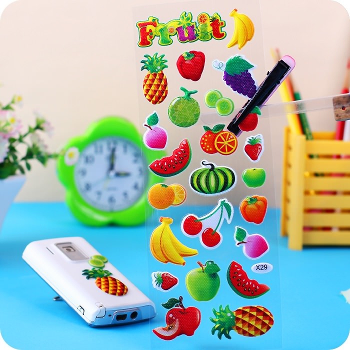 1000+ Gommettes Enfant 3D Autocollants 2 Ans 3 Ans Animaux Fruits