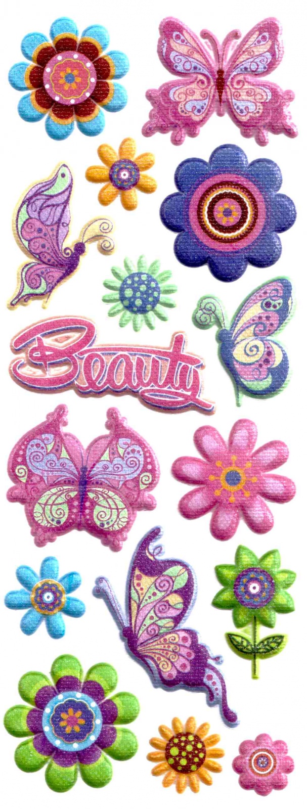 stickers embellissement Papillon beauty