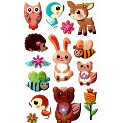 Stickers Bébés des Forêts 3D