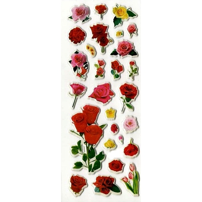 Gommettes Autocollantes Bouquets de Rose en 3D